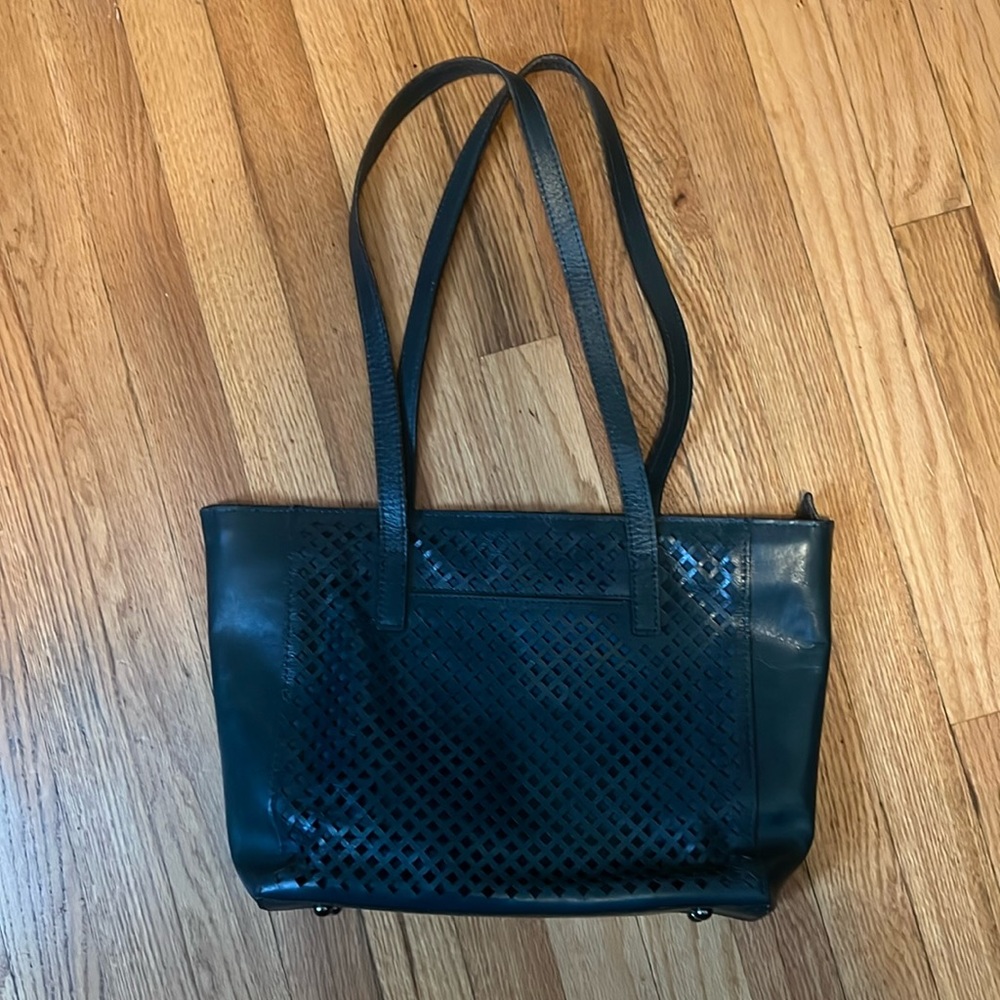 Patricia Nash dark teal tote.